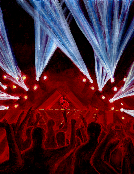 NEW PRODUCT - EDM Festival Painting on Tapestry