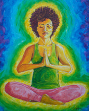Meditation Woman Painting - Print