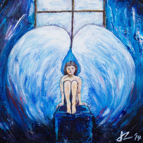 Blue Angel Painting - Print on Canvas