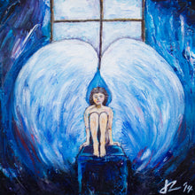 Blue Angel Painting - Print