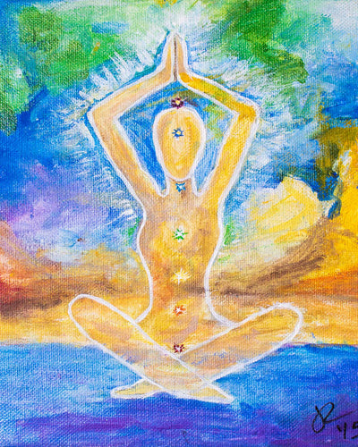 Chakras Painting - Print