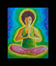 Meditation Woman Painting - Print on Canvas