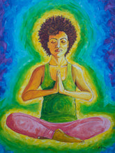 Meditation Woman Painting - Print