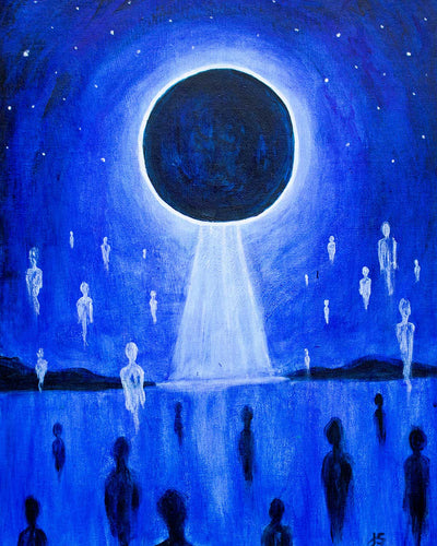 Solar Eclipse 2017 II Painting - Print on Canvas