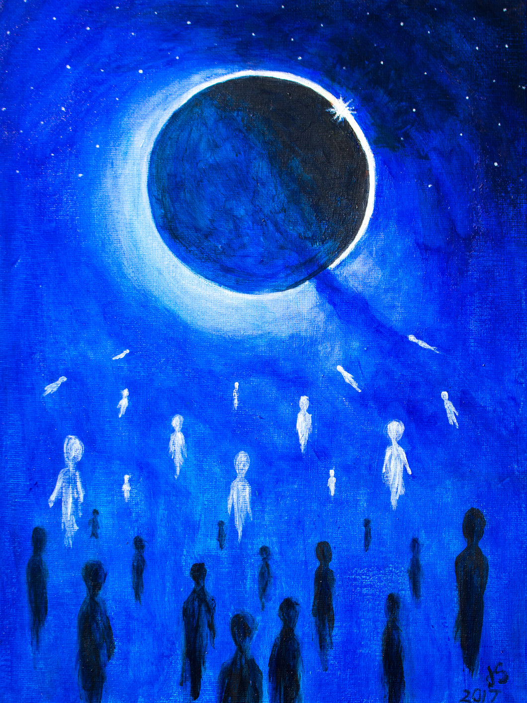 Solar Eclipse 2017 I Painting - Print – Raize Art