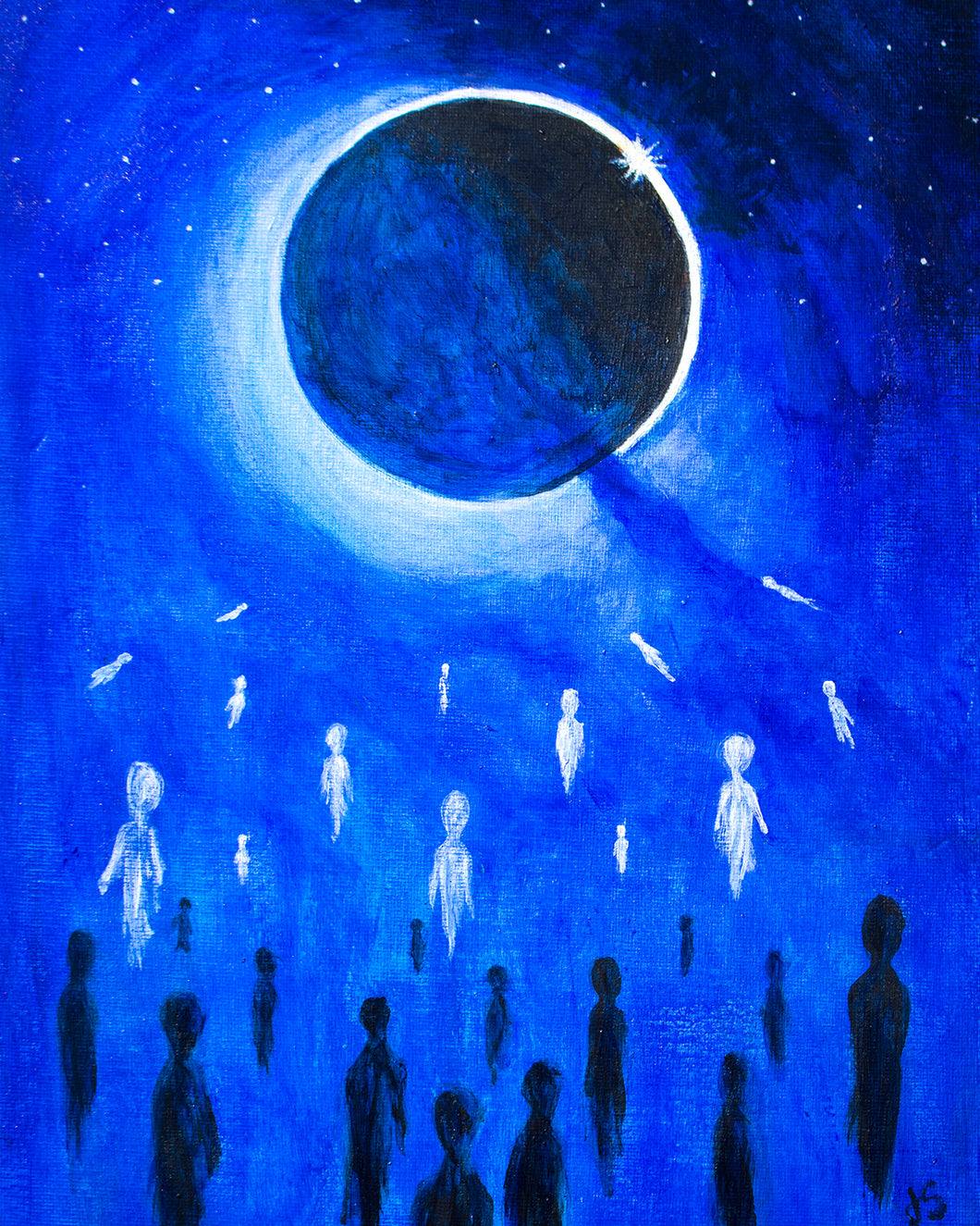Solar Eclipse 2017 I Painting - Print