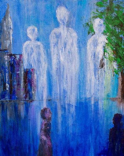 Three Angels Painting - Print on Canvas